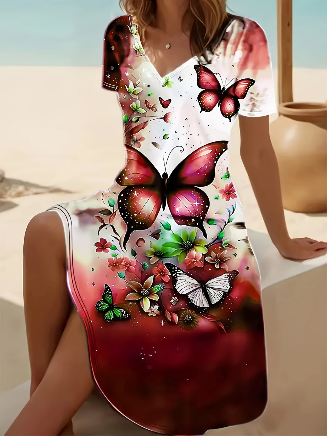 Aria | Flowy Summer Midi Dress
